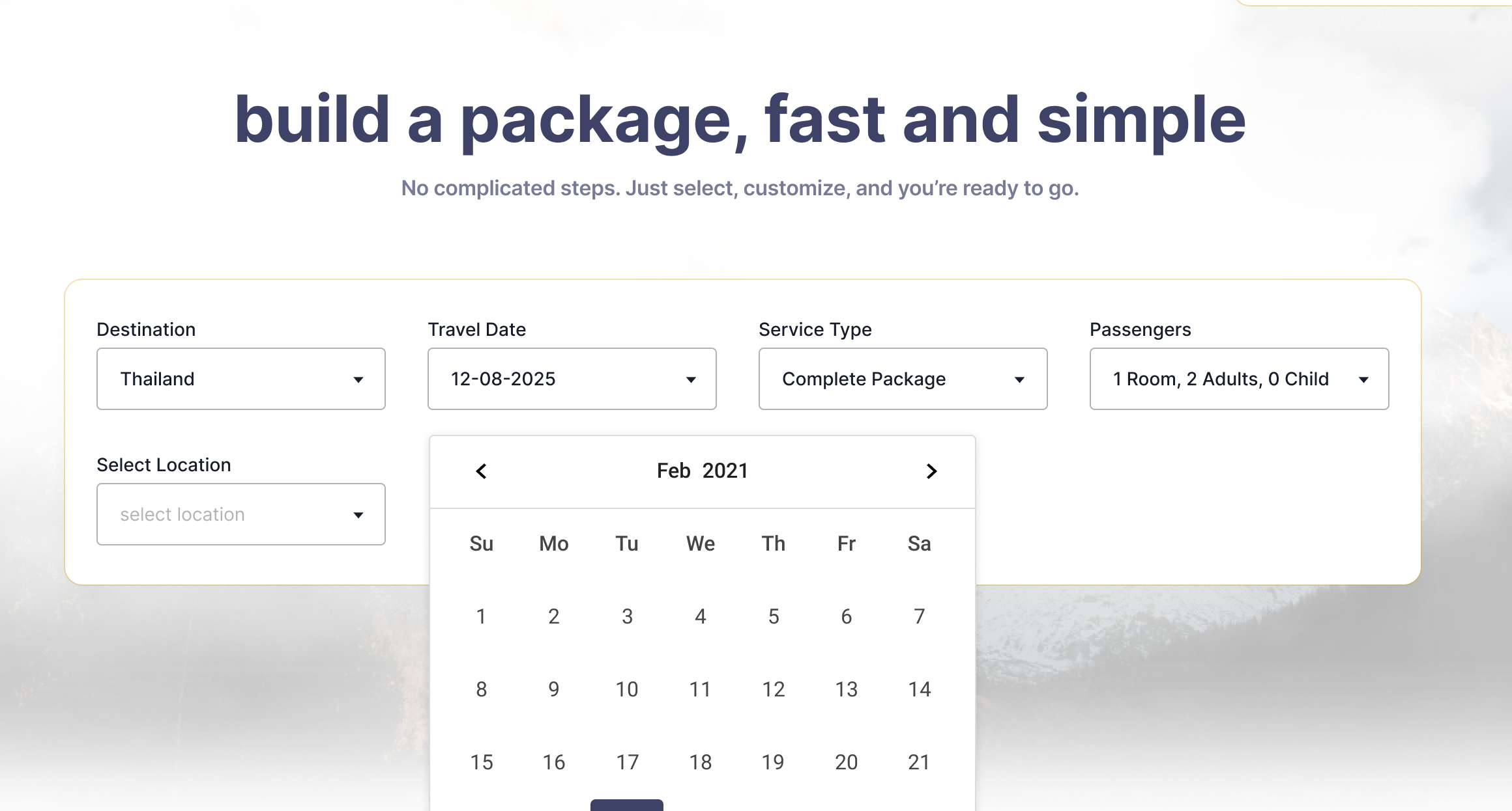 build packages images